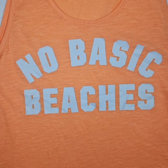 PINK Victorias Secret Womens Sz XS Neon Orange Tank Top No Basic Beaches - Picture 10 of 16